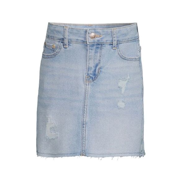 Girls Denim Distressed Skirts & Bermuda Vintage Straight High Rise Shorts Size L - Picture 9 of 15